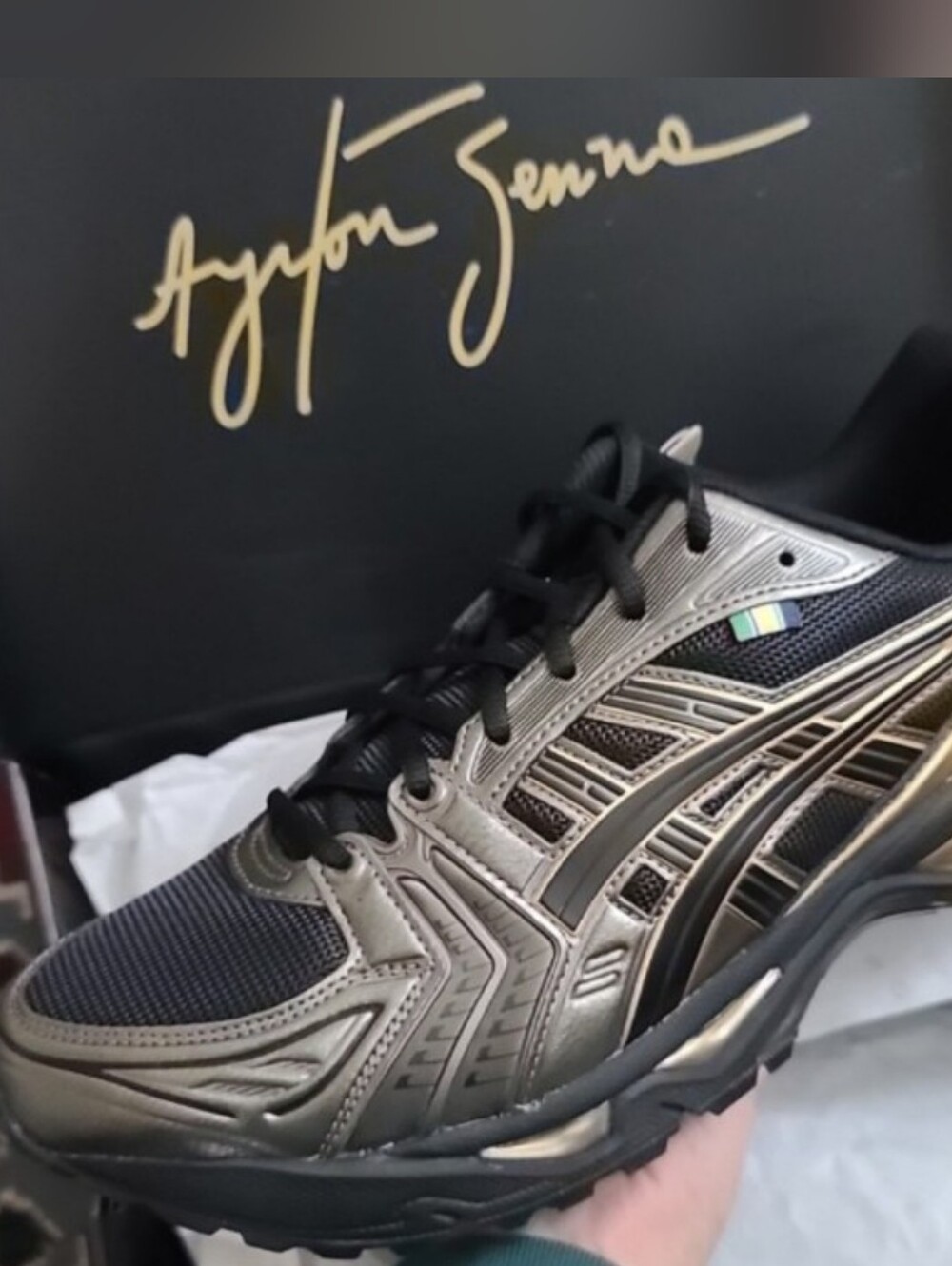 ASICS X AYRTON SENNA KAYANO 14   Black and Gold